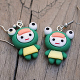 Weirdo Frog girl earrings