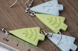 Minimal abstract Trees earrings