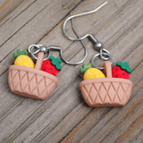 Little baskets of fruit earrings