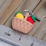 Little baskets of fruit earrings