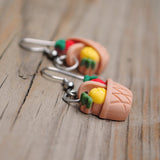 Little baskets of fruit earrings