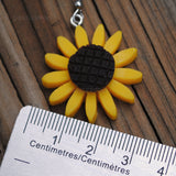 Layered Sunflower earrings