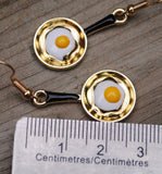 Fried Eggs in a pan earrings