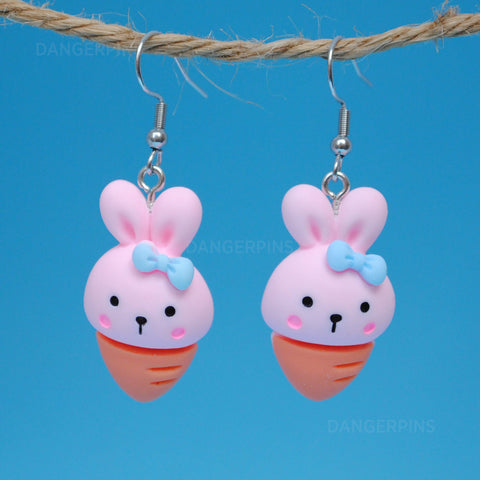 Bunny Carrot DNA Splice earrings