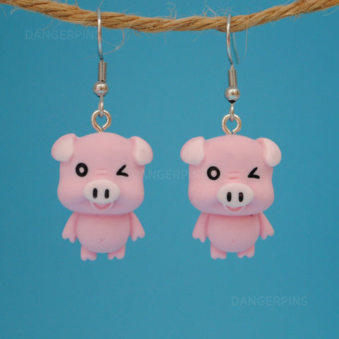 Very naughty Pig rascals earrings