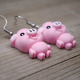 Very naughty Pig rascals earrings