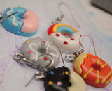 Set of 5 Deluxe Donut earrings