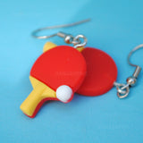 Perfect Ping Pong paddles earrings