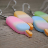 Rounded gradient popsicle earrings :)