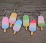 Rounded gradient popsicle earrings :)