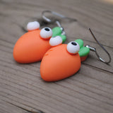 Awkward Carrot earrings