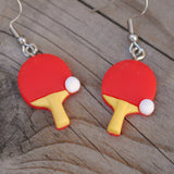 Perfect Ping Pong paddles earrings