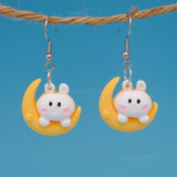 Dreamy Moon bunnies earrings