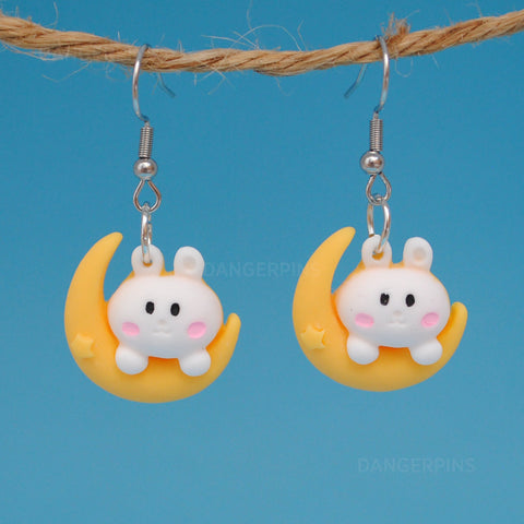 Dreamy Moon bunnies earrings