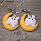 Dreamy Moon bunnies earrings