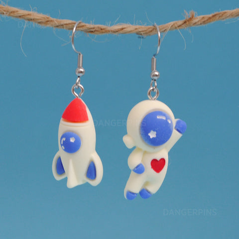 Brave and bold space adventurer earrings :)