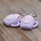 Pink & Purple hot chocolate earrings