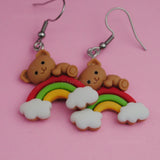 Laura & Annie rainbow riders earrings