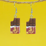 Fancy Posh Chocolate bar earrings