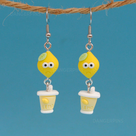 Sad Lemonade cascade earrings