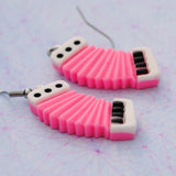 Noisy accordion earrings