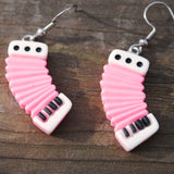 Noisy accordion earrings