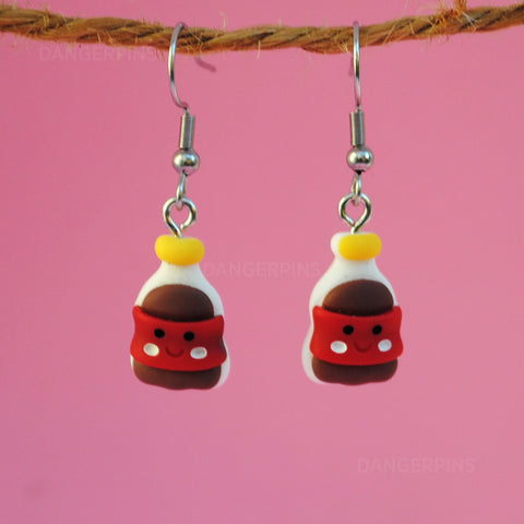 Small Extra Fizzy soda pals earrings