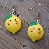 Rosy cheek lovely lemon lads earrings