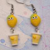 Sad Lemonade cascade earrings