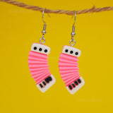 Noisy accordion earrings