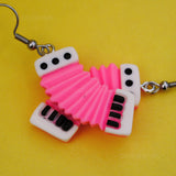 Noisy accordion earrings