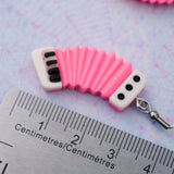 Noisy accordion earrings