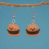 Mini Kitten burgers Cat earrings