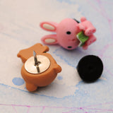 Story time Bunny Bear resin pin set