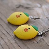 Rosy cheek lovely lemon lads earrings