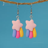 Make a wish shooting stars earrings