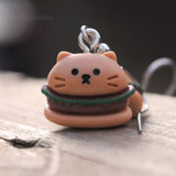 Mini Kitten burgers Cat earrings