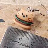 Mini Kitten burgers Cat earrings