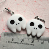 Scary Ghost Skull Earrings