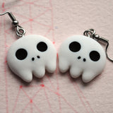 Scary Ghost Skull Earrings