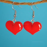 Small Valentine hearts earrings