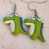 Fierce & Scary Crocodiles earrings