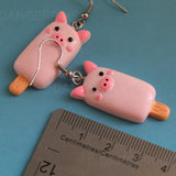 Pigsicle Popsicle Pigs earrings