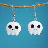 Scary Ghost Skull Earrings