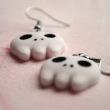 Scary Ghost Skull Earrings