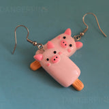 Pigsicle Popsicle Pigs earrings