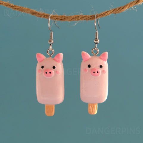 Pigsicle Popsicle Pigs earrings