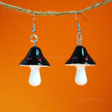 Large Poison Mushroom earrings