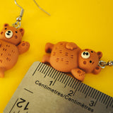 Friendly Chonk Bear earrings