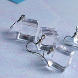 Ice cube earrings